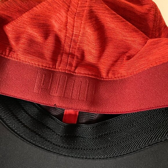 Puma Training Stretchfit Hat Cap Men's Size S NWT Red Athletic Sportwear Workout - Picture 5 of 9